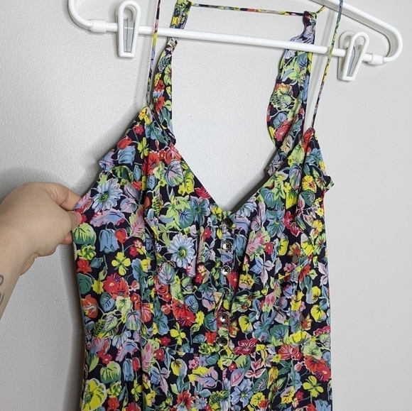✨3/$15 UO Kimchi Blue colorful floral romper 8 - Picture 2 of 11